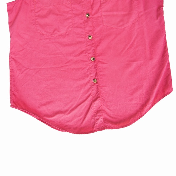 Vintage REI Pink Sleeveless Button Up Shirt - Picture 11 of 14